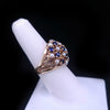Vintage 14k Yellow Gold Ring with Sapphires & Pearls