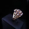 Vintage 14k Yellow Gold Ring with Sapphires & Pearls