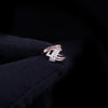 USSR Soviet Modernist 14K Rose Gold Diamond Crossover Ring