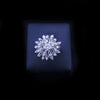 Antique Diamond Starburst Statement Cocktail Ring in 14K White Gold