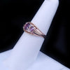 Vintage Russian Diamond Cocktail Ring in 14K Rose Gold
