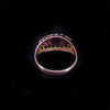 Vintage Russian Diamond Cocktail Ring in 14K Rose Gold