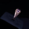 Vintage Russian Diamond Cocktail Ring in 14K Rose Gold
