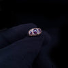 Vintage Russian Diamond Cocktail Ring in 14K Rose Gold
