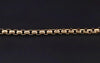 Cross Station Bracelet 18K Yellow Gold with Diamonds, 5mm