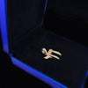 Custom Made Small Chai Pendant with Diamonds in 14K Yellow Gold