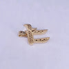 Custom Made Medium Chai Pendant with Diamonds in 14K Yellow Gold