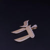 Custom Made Large Chai Pendant with Diamonds in 14K Yellow Gold