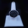 Judith Ripka Large Oasis Ring with White Diamond & Black Jade