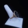 Judith Ripka Large Oasis Ring with White Diamond & Black Jade