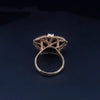 Judith Ripka Large Oasis Ring with White Diamond & Black Jade