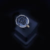 Judith Ripka Large Oasis Ring with White Diamond & Black Jade