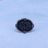 Judith Ripka Large Oasis Ring with White Diamond & Black Jade