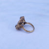 Judith Ripka Large Oasis Ring with White Diamond & Black Jade