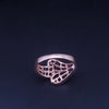Vintage Blue Sapphire and White Diamond Statement Ring