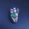 Custom made 14K White Gold Blue Topaz Ring Size 9.25