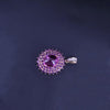 Custom Made Pink Spinel & Amethyst Pendant in  14K Yellow Gold