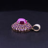 Custom Made Pink Spinel & Amethyst Pendant in  14K Yellow Gold