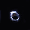 David Yurman Albion Sterling Silver & 18K Yellow Gold Peridot and Diamond Ring