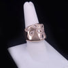 Roberto Coin Vintage Metallic Fantasia Diamond Daisy 18k Rose Gold Band Ring