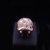 Roberto Coin Vintage Metallic Fantasia Diamond Daisy 18k Rose Gold Band Ring