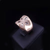 Roberto Coin Vintage Metallic Fantasia Diamond Daisy 18k Rose Gold Band Ring