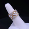 Roberto Coin 18K Gold Diamond & Mother-of-Pearl Wide Statement Ring