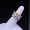 Roberto Coin 18K Gold Diamond & Mother-of-Pearl Wide Statement Ring