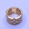 Roberto Coin 18K Gold Diamond & Mother-of-Pearl Wide Statement Ring