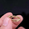 Tiffany & Co. 18K  Yellow Gold Buckle Ring with  Diamonds