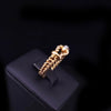 Tiffany & Co. 18K  Yellow Gold Buckle Ring with  Diamonds