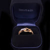 Tiffany & Co. 18K  Yellow Gold Buckle Ring with  Diamonds