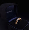 Tiffany & Co. 18K  Yellow Gold Buckle Ring with  Diamonds