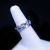 Tiffany & Co. Sapphire Diamond Platinum "Bubbles" Ring