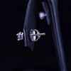 Tiffany & Co. Platinum Diamond Solitaire Stud Earrings