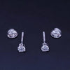 Tiffany & Co. Platinum Diamond Solitaire Stud Earrings