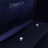 Tiffany & Co. Platinum Diamond Solitaire Stud Earrings
