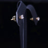 Tiffany & Co. 18K Yellow Gold Diamond Stud Earrings with Screw Backs