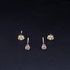 Tiffany & Co. 18K Yellow Gold Diamond Stud Earrings with Screw Backs