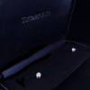Tiffany & Co. 18K Yellow Gold Diamond Stud Earrings with Screw Backs