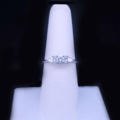 Tiffany & Co. Seven Stone Diamond Platinum Ring Size: 7