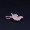 Custom Made Fantasy Rainbow Unicorn Pendant in 14K Yellow Gold