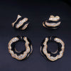 David Webb 18K Yellow Gold & Black Enamel Diamond Clip-On Earrings