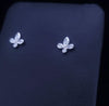Tiffany & Co. Fleur-De-Lis Diamond Platinum Stud Earrings