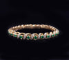 Gubelin 1960 Swiss 18K YG Bracelet With 4.64ctw Colombian Emeralds & Diamonds