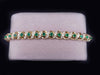 Gubelin 1960 Swiss 18K YG Bracelet With 4.64ctw Colombian Emeralds & Diamonds