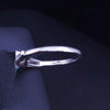 Hand Made Ring with Emerald & Dimaonds in Platinum, Resizable