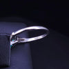 Hand Made Ring with Emerald & Dimaonds in Platinum, Resizable