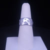 Marchesa 18K White Gold Diamond Star Wedding Band Ring