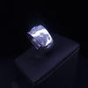 Marchesa 18K White Gold Diamond Star Wedding Band Ring